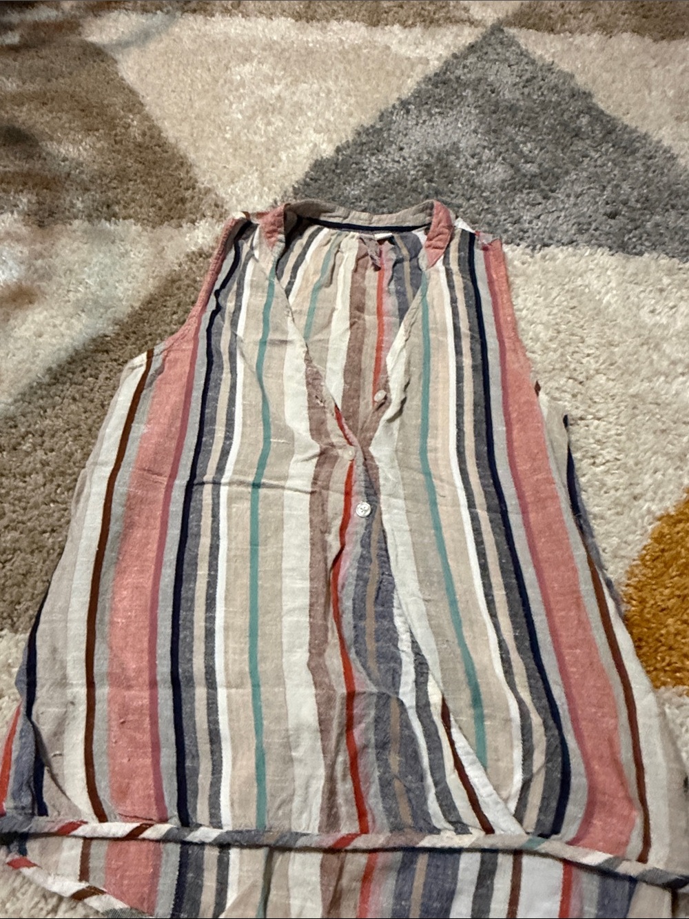 Alyx Multicolor Vertical Stripe Sleeveless Tunic